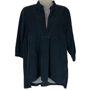 CP Shades Free People  Navy Blue Corduroy Tunic Top XS 100% Cotton Made In USA